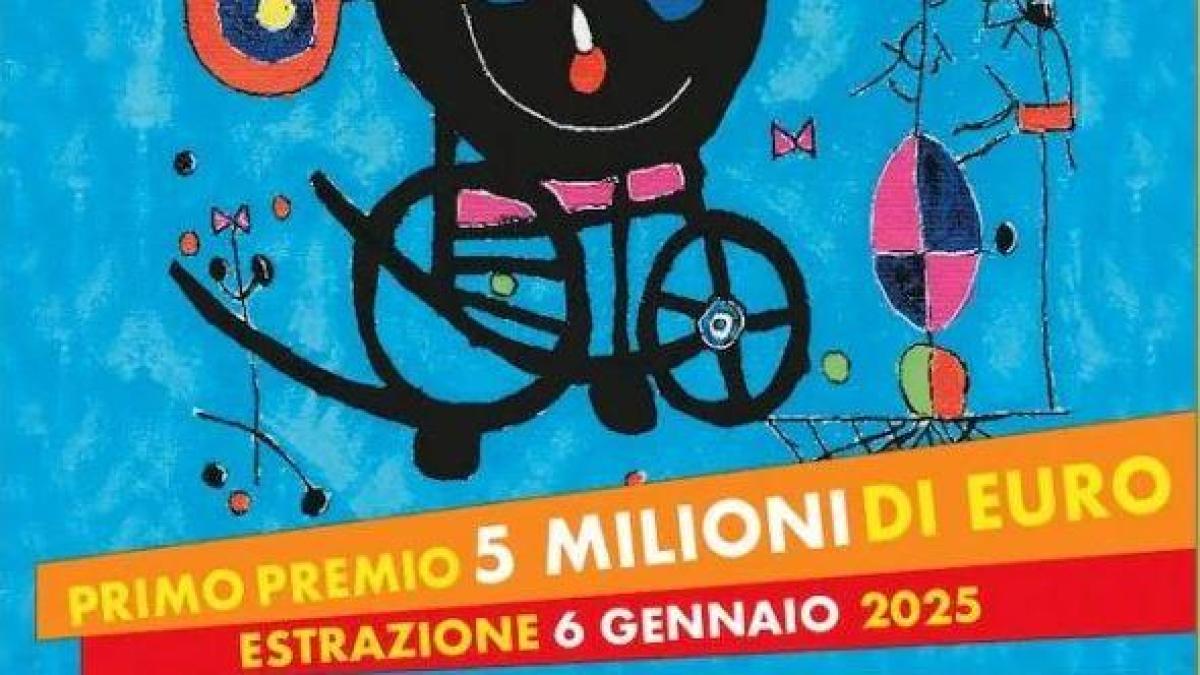 Lotteria Italia 2025，现场开出的中奖彩票：索马利亚一等奖500万。以下是其他百万富翁奖品